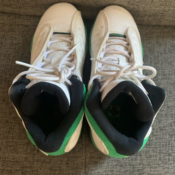 Air jordan retro 13 GS lucky green size 6.5Y - Picture 7 of 9